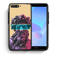 Thumbnail for Θήκη Αγίου Βαλεντίνου Huawei Y6 2018 Zeus Art από τη Smartfits με σχέδιο στο πίσω μέρος και μαύρο περίβλημα | Huawei Y6 2018 Zeus Art case with colorful back and black bezels