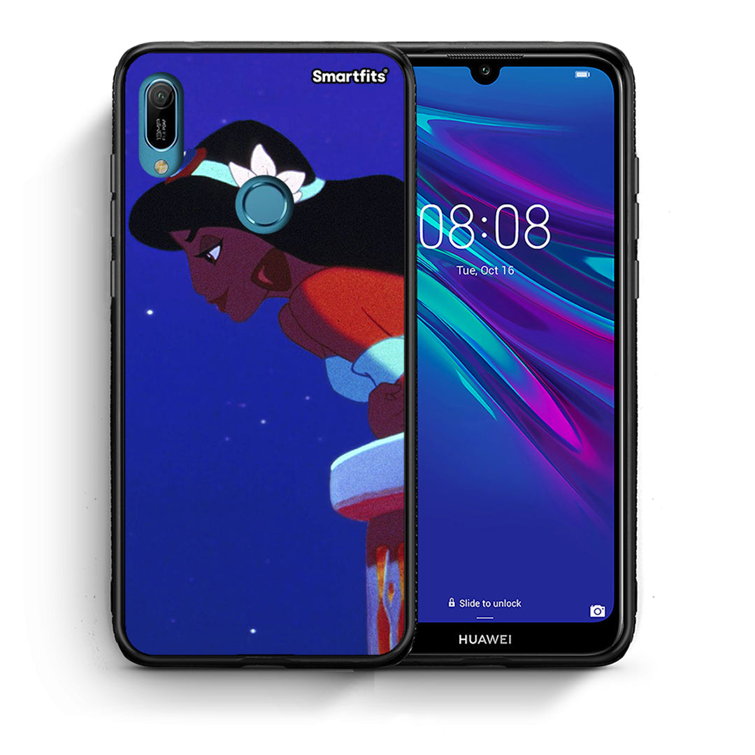 Θήκη Huawei Y6 2019 Alladin And Jasmine Love 2 από τη Smartfits με σχέδιο στο πίσω μέρος και μαύρο περίβλημα | Huawei Y6 2019 Alladin And Jasmine Love 2 case with colorful back and black bezels
