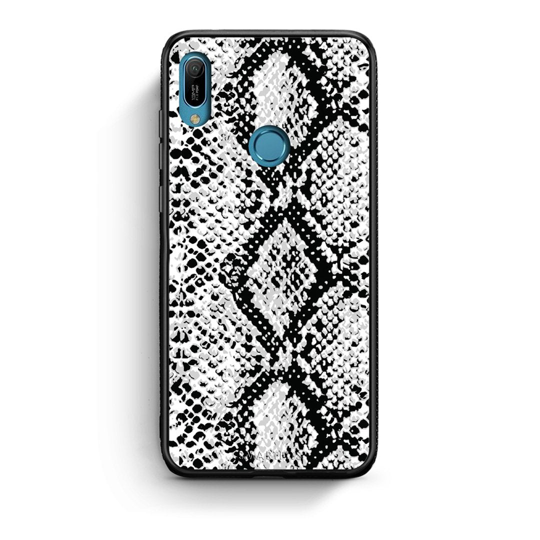 24 - Huawei Y6 2019 White Snake Animal case, cover, bumper