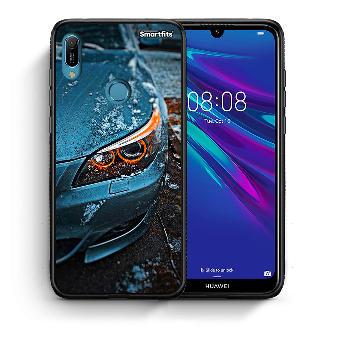 Θήκη Huawei Y6 2019 Bmw E60 από τη Smartfits με σχέδιο στο πίσω μέρος και μαύρο περίβλημα | Huawei Y6 2019 Bmw E60 case with colorful back and black bezels