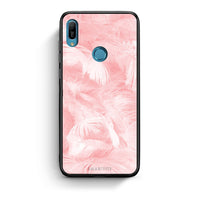 Thumbnail for 33 - Huawei Y6 2019 Pink Feather Boho case, cover, bumper