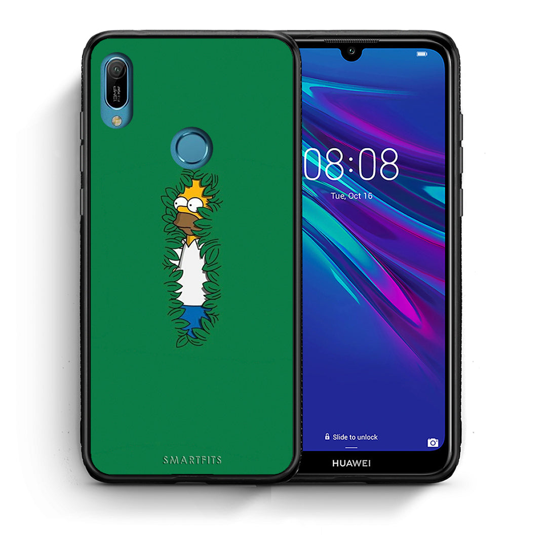 Θήκη Αγίου Βαλεντίνου Huawei Y6 2019 Bush Man από τη Smartfits με σχέδιο στο πίσω μέρος και μαύρο περίβλημα | Huawei Y6 2019 Bush Man case with colorful back and black bezels