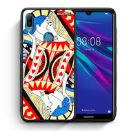 Thumbnail for Θήκη Huawei Y6 2019 Card Love από τη Smartfits με σχέδιο στο πίσω μέρος και μαύρο περίβλημα | Huawei Y6 2019 Card Love case with colorful back and black bezels