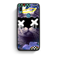 Thumbnail for Huawei Y6 2019 Cat Collage θήκη από τη Smartfits με σχέδιο στο πίσω μέρος και μαύρο περίβλημα | Smartphone case with colorful back and black bezels by Smartfits