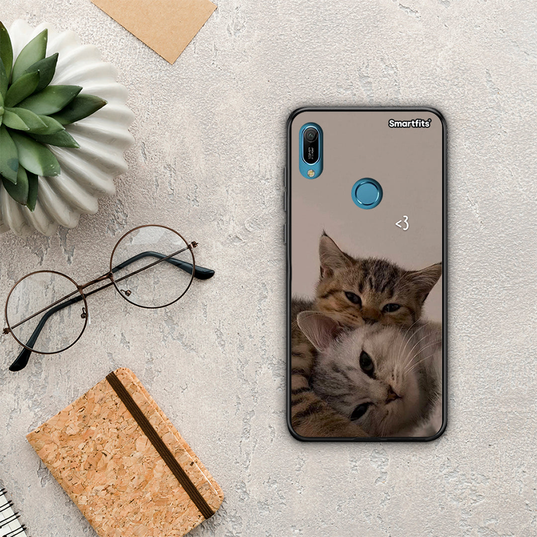 Cats In Love - Huawei Y6 2019 θήκη