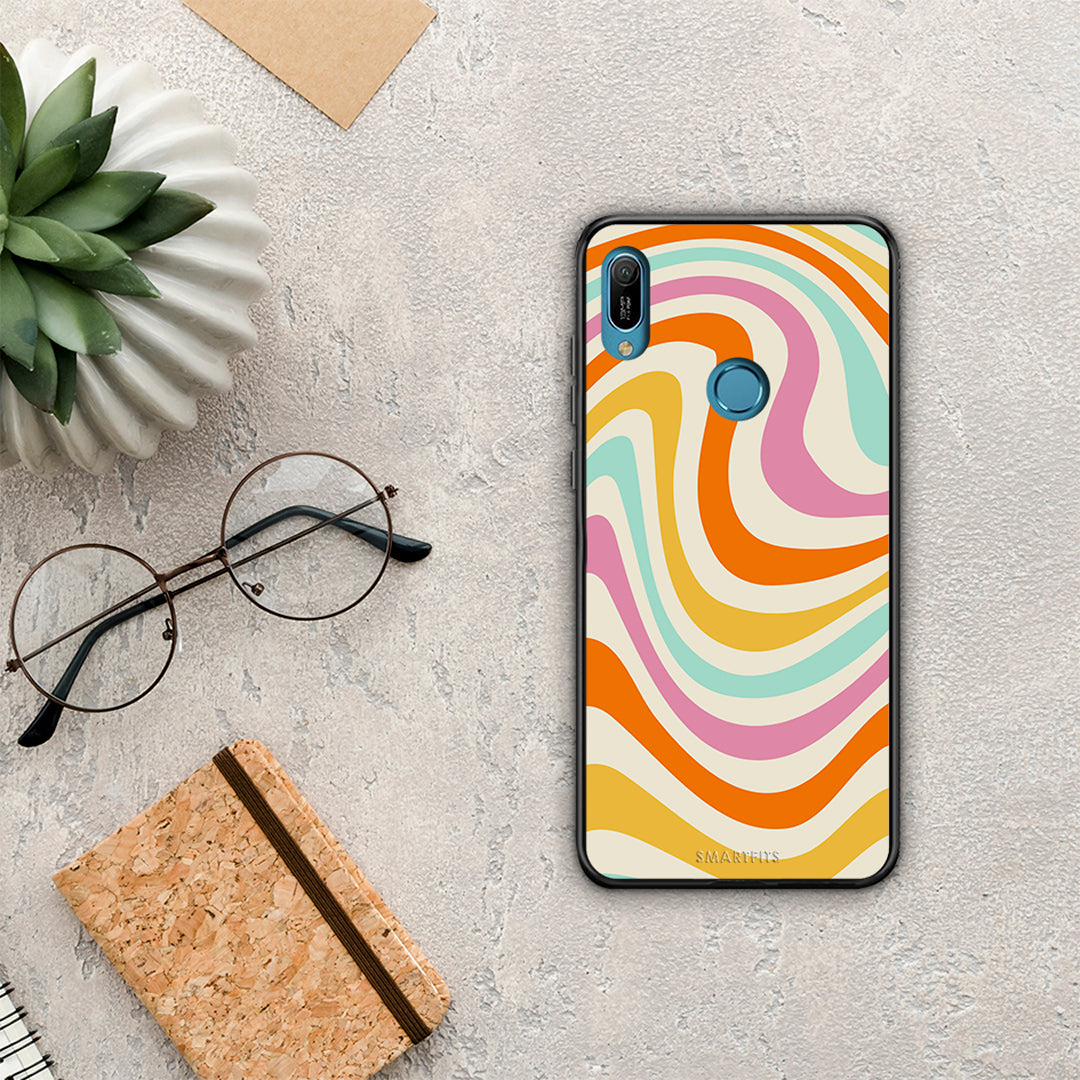 Colorful Waves - Huawei Y6 2019 case