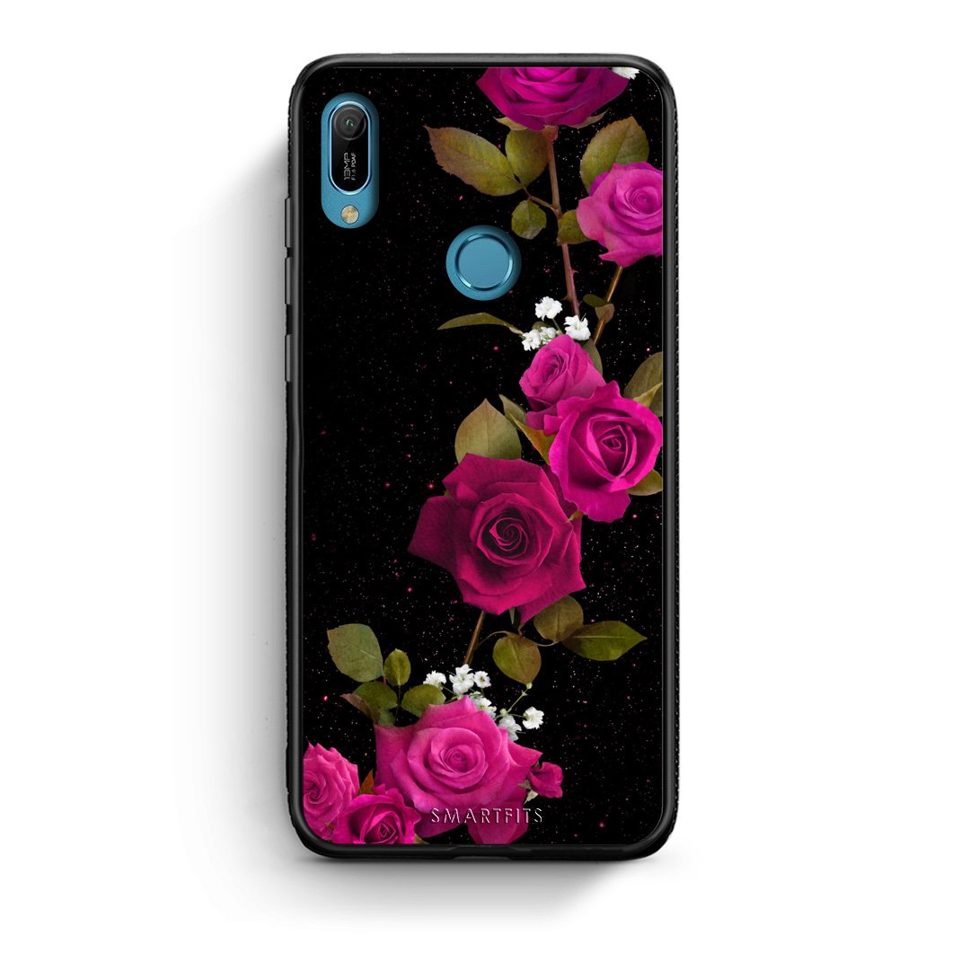 4 - Huawei Y6 2019 Red Roses Flower case, cover, bumper