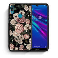 Thumbnail for Θήκη Huawei Y6 2019 Wild Roses Flower από τη Smartfits με σχέδιο στο πίσω μέρος και μαύρο περίβλημα | Huawei Y6 2019 Wild Roses Flower case with colorful back and black bezels
