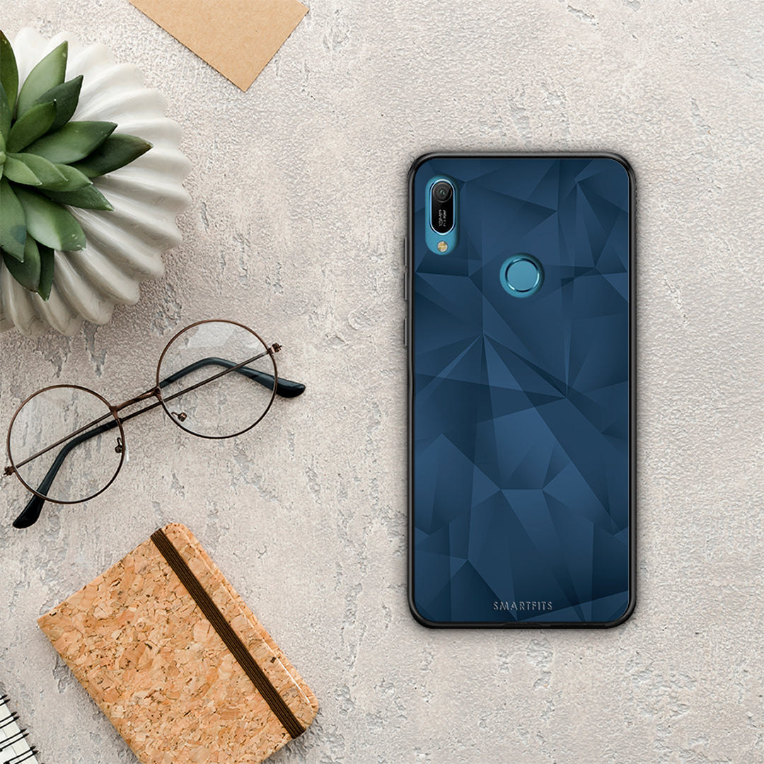 Geometric Blue Abstract - Huawei Y6 2019 case
