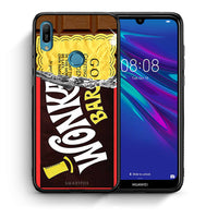 Thumbnail for Θήκη Huawei Y6 2019 Golden Ticket από τη Smartfits με σχέδιο στο πίσω μέρος και μαύρο περίβλημα | Huawei Y6 2019 Golden Ticket case with colorful back and black bezels