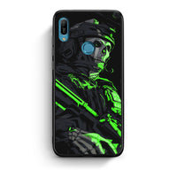 Thumbnail for Huawei Y6 2019 Green Soldier Θήκη Αγίου Βαλεντίνου από τη Smartfits με σχέδιο στο πίσω μέρος και μαύρο περίβλημα | Smartphone case with colorful back and black bezels by Smartfits