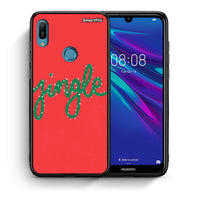 Thumbnail for Θήκη Huawei Y6 2019 Jingle Xmas από τη Smartfits με σχέδιο στο πίσω μέρος και μαύρο περίβλημα | Huawei Y6 2019 Jingle Xmas case with colorful back and black bezels