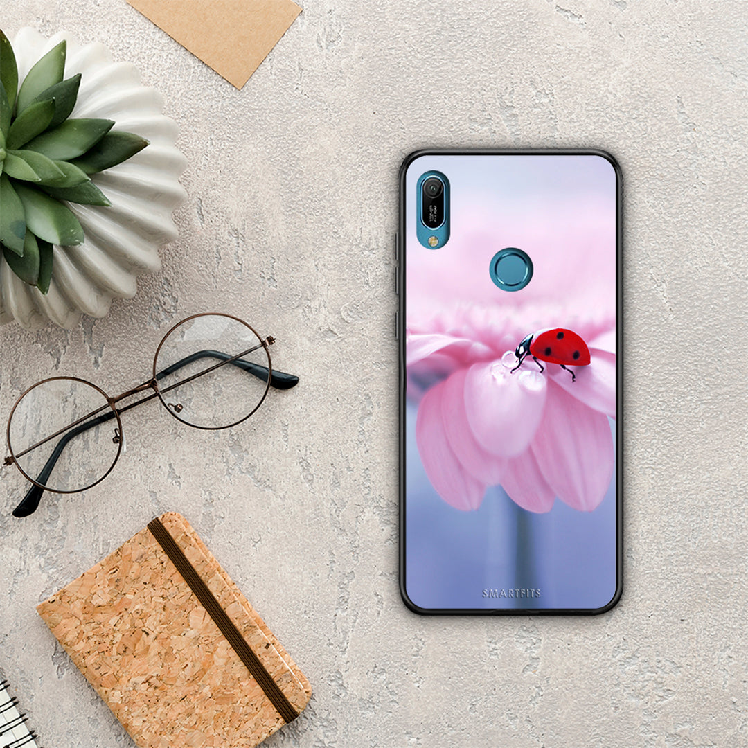 Ladybug Flower - Huawei Y6 2019 θήκη