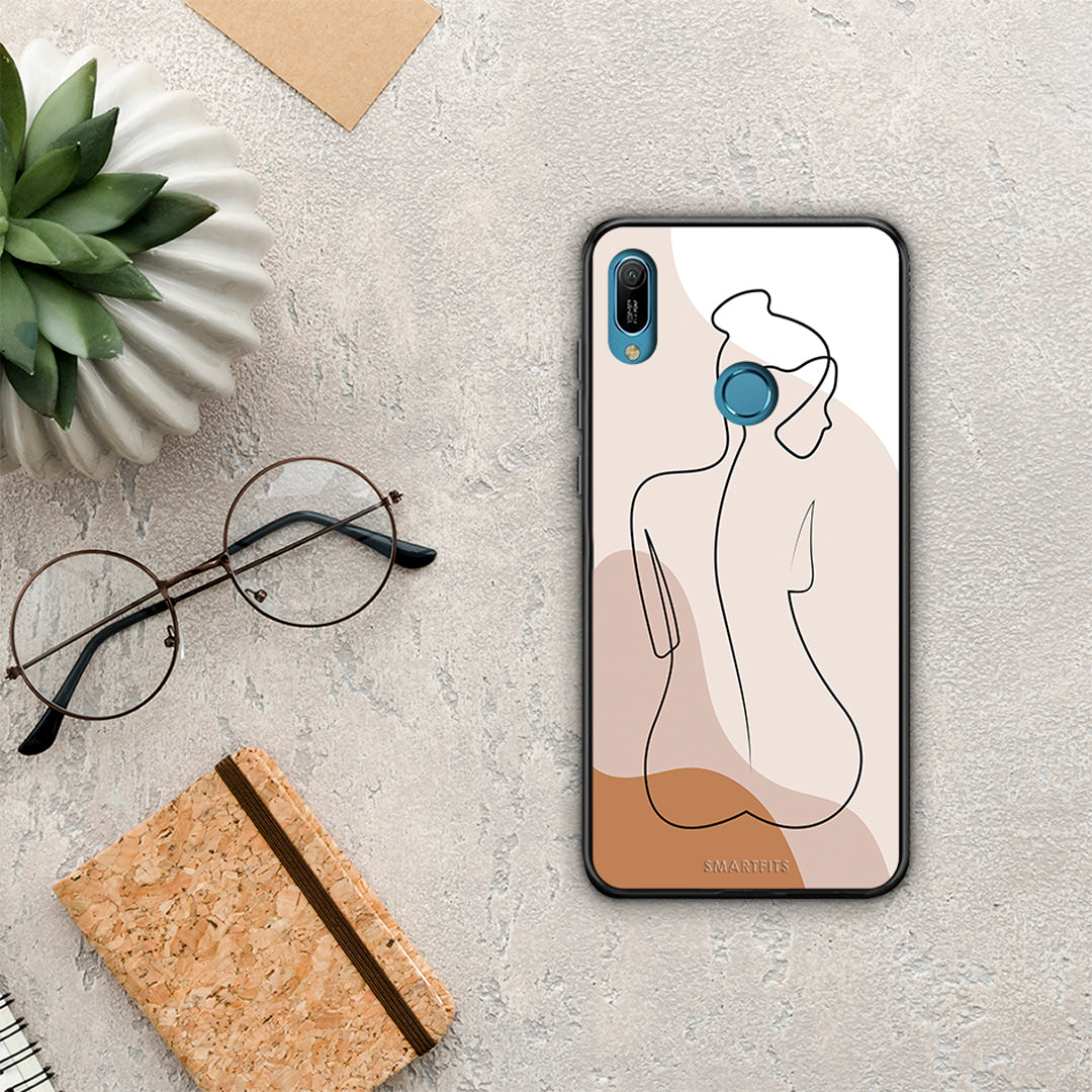 Lineart Woman - Huawei Y6 2019 case