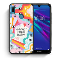 Thumbnail for Θήκη Huawei Y6 2019 Manifest Your Vision από τη Smartfits με σχέδιο στο πίσω μέρος και μαύρο περίβλημα | Huawei Y6 2019 Manifest Your Vision case with colorful back and black bezels