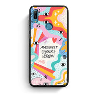 Thumbnail for Huawei Y6 2019 Manifest Your Vision θήκη από τη Smartfits με σχέδιο στο πίσω μέρος και μαύρο περίβλημα | Smartphone case with colorful back and black bezels by Smartfits