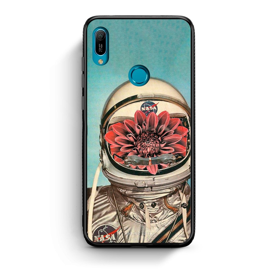 Huawei Y6 2019 Nasa Bloom θήκη από τη Smartfits με σχέδιο στο πίσω μέρος και μαύρο περίβλημα | Smartphone case with colorful back and black bezels by Smartfits