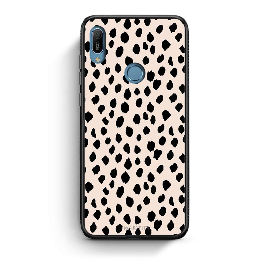 Huawei Y6 2019 New Polka Dots θήκη από τη Smartfits με σχέδιο στο πίσω μέρος και μαύρο περίβλημα | Smartphone case with colorful back and black bezels by Smartfits