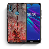 Thumbnail for Θήκη Huawei Y6 2019 Nezuko Kamado από τη Smartfits με σχέδιο στο πίσω μέρος και μαύρο περίβλημα | Huawei Y6 2019 Nezuko Kamado case with colorful back and black bezels