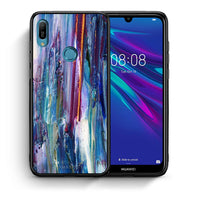 Thumbnail for Θήκη Huawei Y6 2019 Winter Paint από τη Smartfits με σχέδιο στο πίσω μέρος και μαύρο περίβλημα | Huawei Y6 2019 Winter Paint case with colorful back and black bezels
