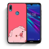 Thumbnail for Θήκη Αγίου Βαλεντίνου Huawei Y6 2019 Pig Love 1 από τη Smartfits με σχέδιο στο πίσω μέρος και μαύρο περίβλημα | Huawei Y6 2019 Pig Love 1 case with colorful back and black bezels