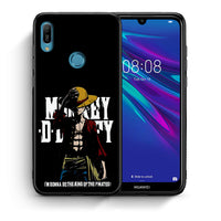 Thumbnail for Θήκη Huawei Y6 2019 Pirate King από τη Smartfits με σχέδιο στο πίσω μέρος και μαύρο περίβλημα | Huawei Y6 2019 Pirate King case with colorful back and black bezels