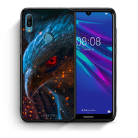 Thumbnail for Θήκη Huawei Y6 2019 Eagle PopArt από τη Smartfits με σχέδιο στο πίσω μέρος και μαύρο περίβλημα | Huawei Y6 2019 Eagle PopArt case with colorful back and black bezels