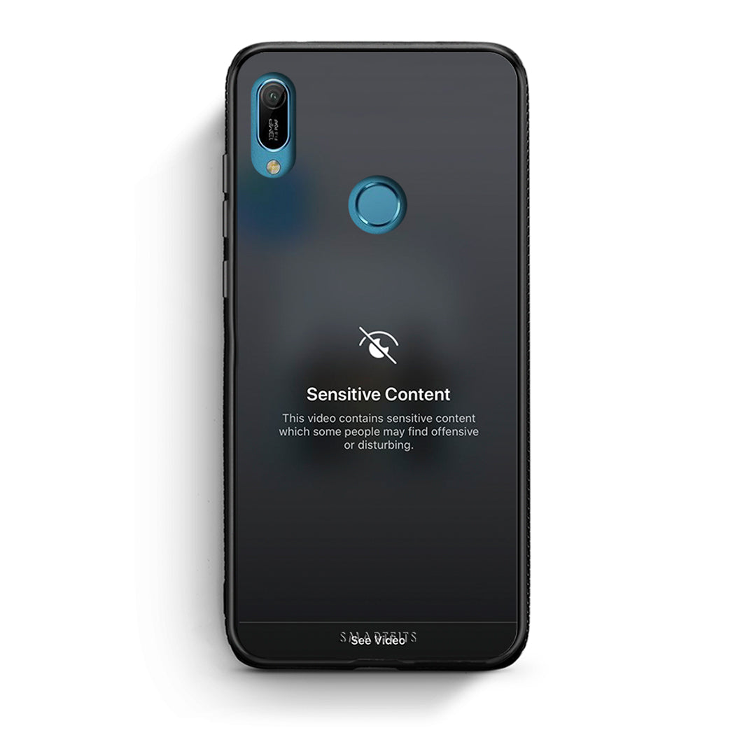Huawei Y6 2019 Sensitive Content θήκη από τη Smartfits με σχέδιο στο πίσω μέρος και μαύρο περίβλημα | Smartphone case with colorful back and black bezels by Smartfits