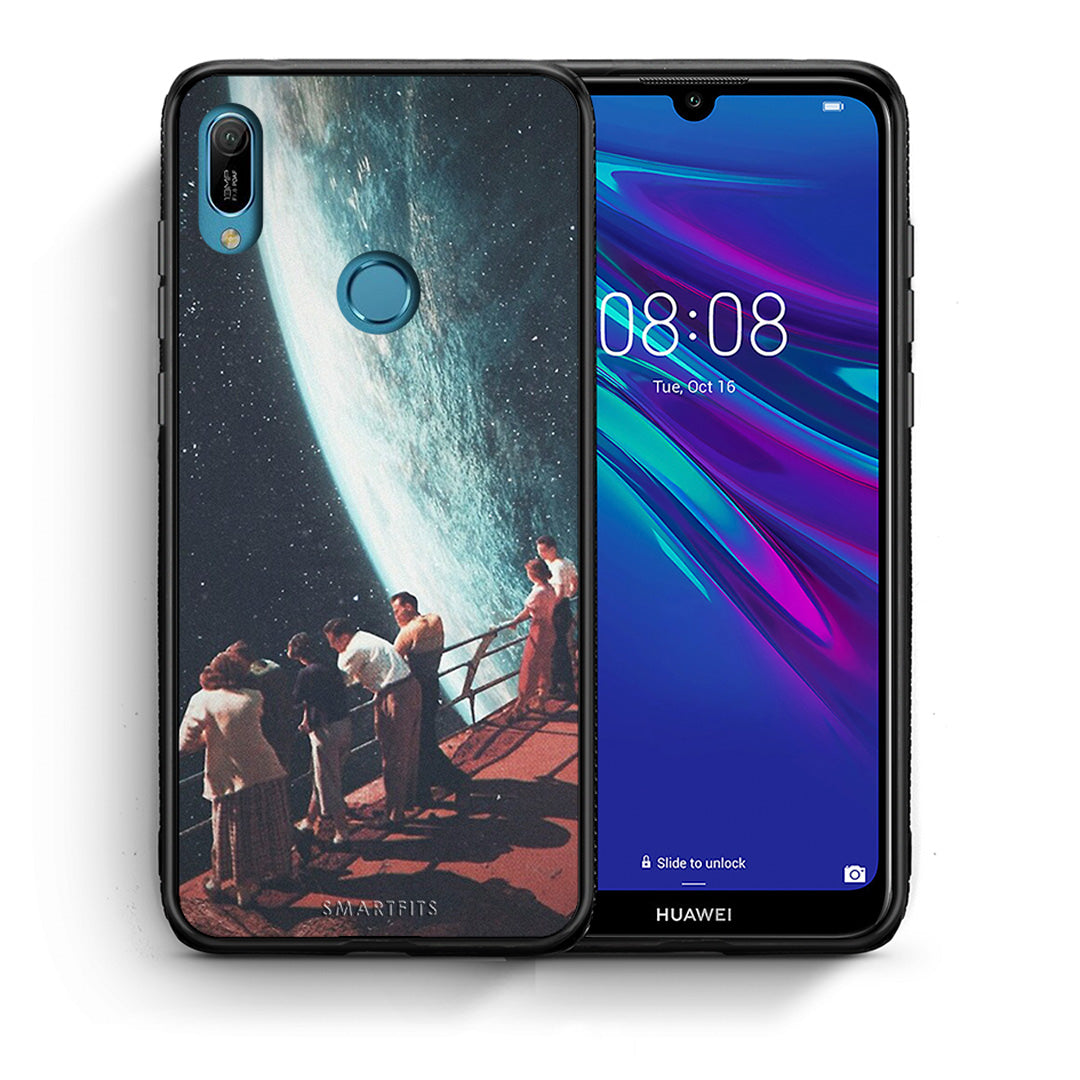 Θήκη Huawei Y6 2019 Surreal View από τη Smartfits με σχέδιο στο πίσω μέρος και μαύρο περίβλημα | Huawei Y6 2019 Surreal View case with colorful back and black bezels