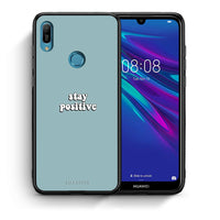 Thumbnail for Θήκη Huawei Y6 2019 Positive Text από τη Smartfits με σχέδιο στο πίσω μέρος και μαύρο περίβλημα | Huawei Y6 2019 Positive Text case with colorful back and black bezels