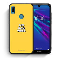Thumbnail for Θήκη Huawei Y6 2019 Vibes Text από τη Smartfits με σχέδιο στο πίσω μέρος και μαύρο περίβλημα | Huawei Y6 2019 Vibes Text case with colorful back and black bezels