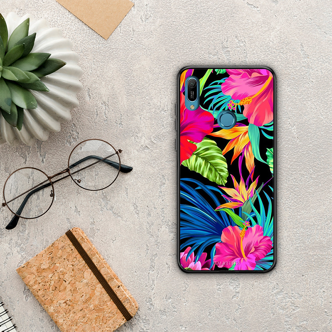 Tropical Flowers - Huawei Y6 2019 case