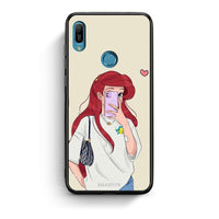 Thumbnail for Huawei Y6 2019 Walking Mermaid Θήκη από τη Smartfits με σχέδιο στο πίσω μέρος και μαύρο περίβλημα | Smartphone case with colorful back and black bezels by Smartfits