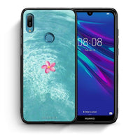 Thumbnail for Θήκη Huawei Y6 2019 Water Flower από τη Smartfits με σχέδιο στο πίσω μέρος και μαύρο περίβλημα | Huawei Y6 2019 Water Flower case with colorful back and black bezels