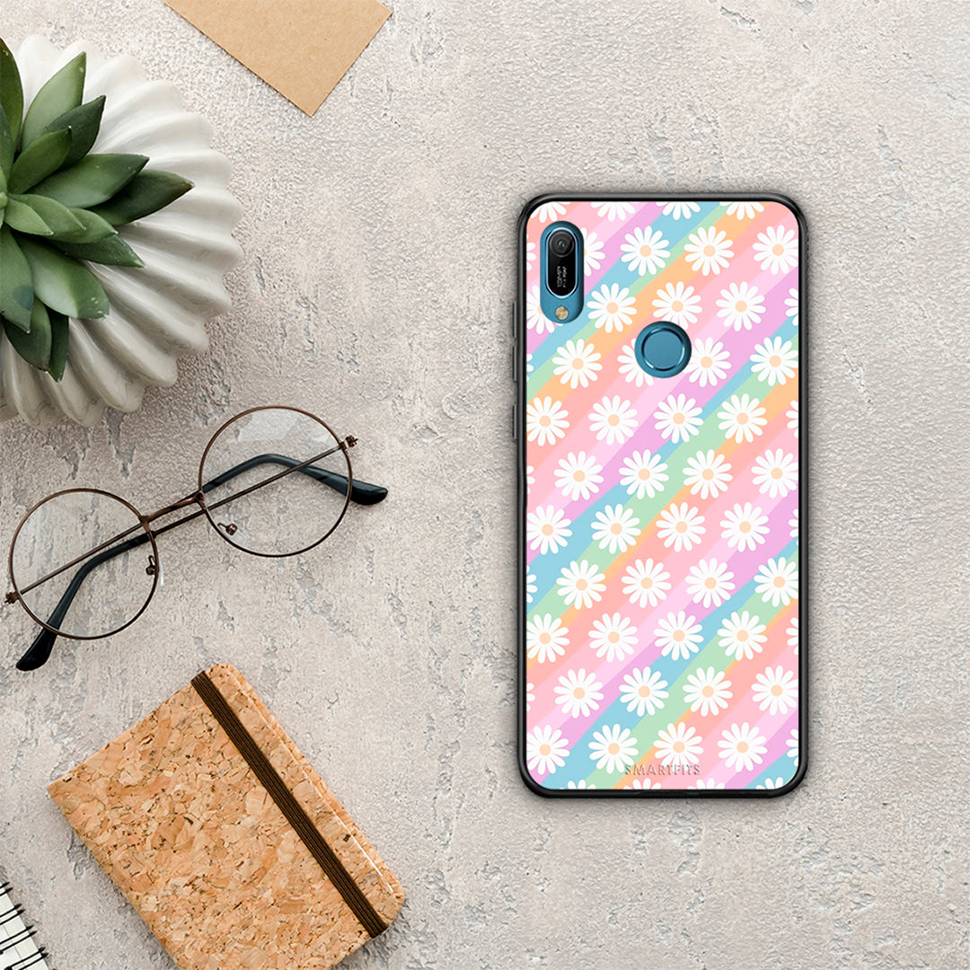 White Daisies - Huawei Y6 2019 case