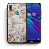 Thumbnail for Θήκη Huawei Y6 2019 World Map από τη Smartfits με σχέδιο στο πίσω μέρος και μαύρο περίβλημα | Huawei Y6 2019 World Map case with colorful back and black bezels