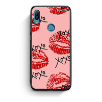 Thumbnail for Huawei Y6 2019 XOXO Lips θήκη από τη Smartfits με σχέδιο στο πίσω μέρος και μαύρο περίβλημα | Smartphone case with colorful back and black bezels by Smartfits