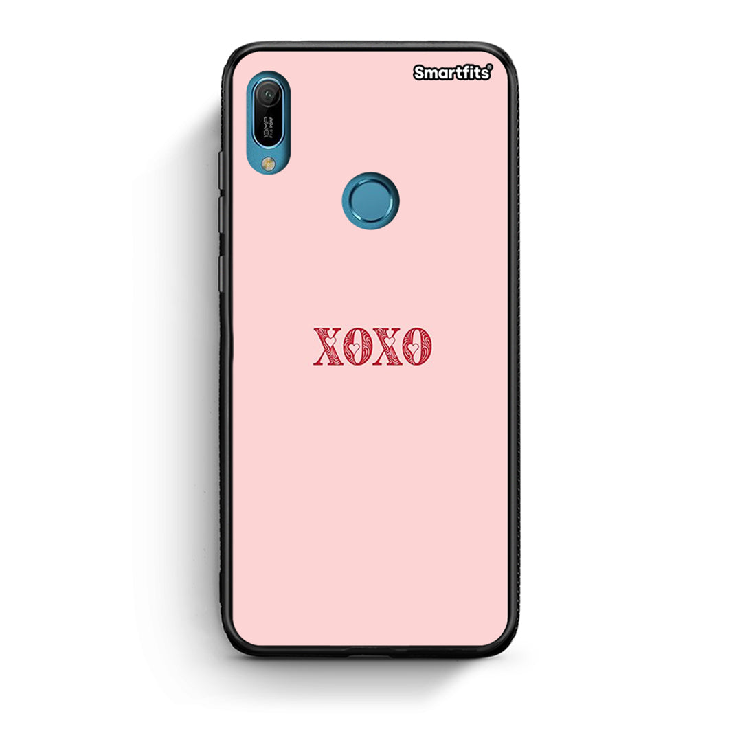 Huawei Y6 2019 XOXO Love θήκη από τη Smartfits με σχέδιο στο πίσω μέρος και μαύρο περίβλημα | Smartphone case with colorful back and black bezels by Smartfits
