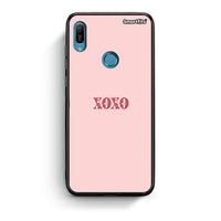 Thumbnail for Huawei Y6 2019 XOXO Love θήκη από τη Smartfits με σχέδιο στο πίσω μέρος και μαύρο περίβλημα | Smartphone case with colorful back and black bezels by Smartfits