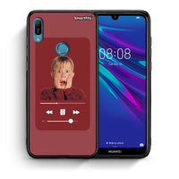 Thumbnail for Θήκη Huawei Y6 2019 Xmas Alone Music από τη Smartfits με σχέδιο στο πίσω μέρος και μαύρο περίβλημα | Huawei Y6 2019 Xmas Alone Music case with colorful back and black bezels