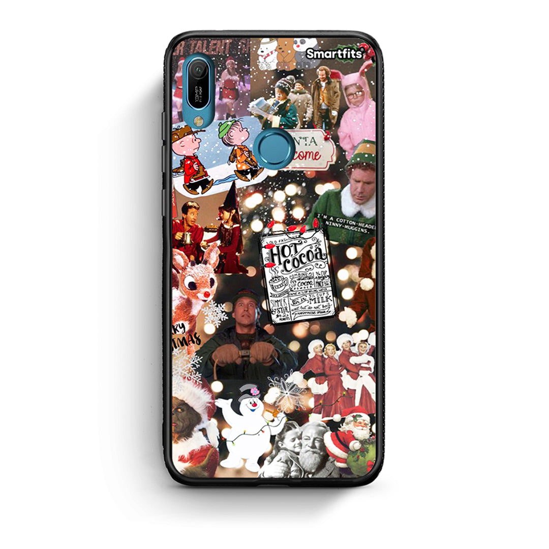 Huawei Y6 2019 Xmas Movies θήκη από τη Smartfits με σχέδιο στο πίσω μέρος και μαύρο περίβλημα | Smartphone case with colorful back and black bezels by Smartfits