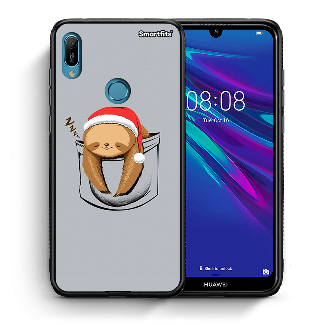 Θήκη Huawei Y6 2019 Xmas Zzzz από τη Smartfits με σχέδιο στο πίσω μέρος και μαύρο περίβλημα | Huawei Y6 2019 Xmas Zzzz case with colorful back and black bezels