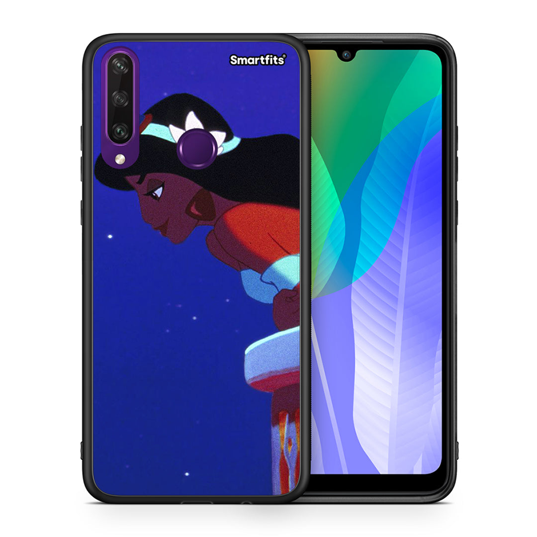 Θήκη Huawei Y6p Alladin And Jasmine Love 2 από τη Smartfits με σχέδιο στο πίσω μέρος και μαύρο περίβλημα | Huawei Y6p Alladin And Jasmine Love 2 case with colorful back and black bezels