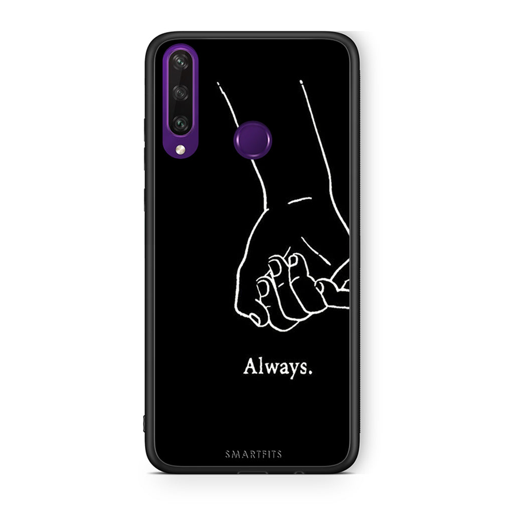 Huawei Y6p Always & Forever 1 Θήκη Αγίου Βαλεντίνου από τη Smartfits με σχέδιο στο πίσω μέρος και μαύρο περίβλημα | Smartphone case with colorful back and black bezels by Smartfits