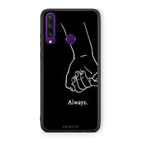 Thumbnail for Huawei Y6p Always & Forever 1 Θήκη Αγίου Βαλεντίνου από τη Smartfits με σχέδιο στο πίσω μέρος και μαύρο περίβλημα | Smartphone case with colorful back and black bezels by Smartfits
