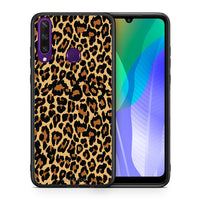 Thumbnail for Θήκη Huawei Y6p Leopard Animal από τη Smartfits με σχέδιο στο πίσω μέρος και μαύρο περίβλημα | Huawei Y6p Leopard Animal case with colorful back and black bezels