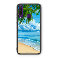 Thumbnail for Huawei Y6p Beautiful Beach θήκη από τη Smartfits με σχέδιο στο πίσω μέρος και μαύρο περίβλημα | Smartphone case with colorful back and black bezels by Smartfits