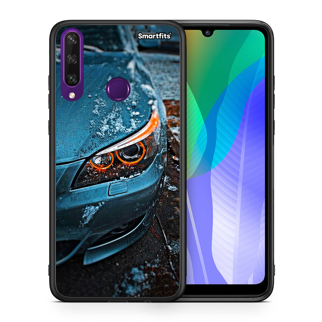 Θήκη Huawei Y6p Bmw E60 από τη Smartfits με σχέδιο στο πίσω μέρος και μαύρο περίβλημα | Huawei Y6p Bmw E60 case with colorful back and black bezels