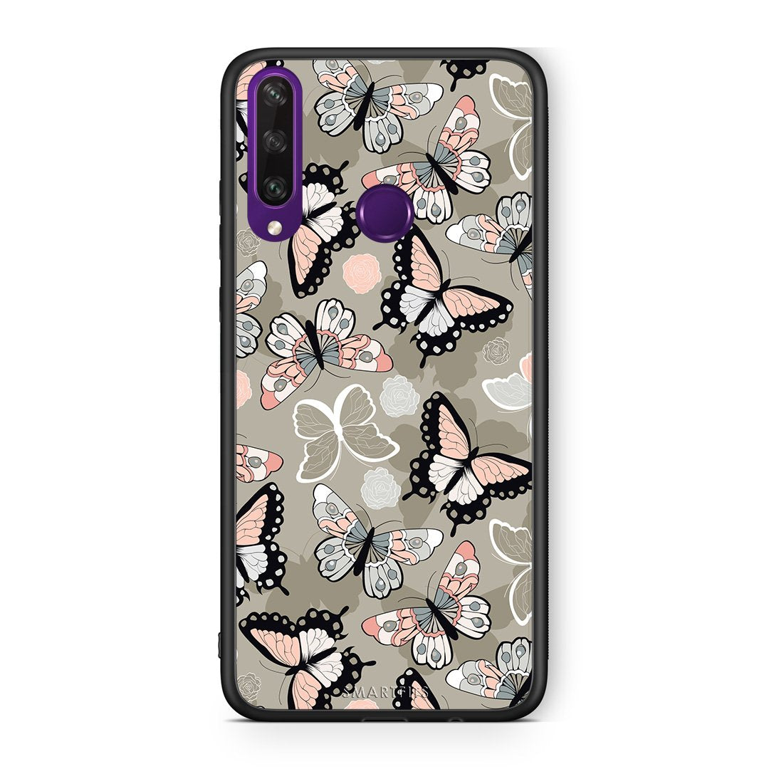 135 - Huawei Y6p  Butterflies Boho case, cover, bumper