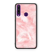 Thumbnail for 33 - Huawei Y6p  Pink Feather Boho case, cover, bumper